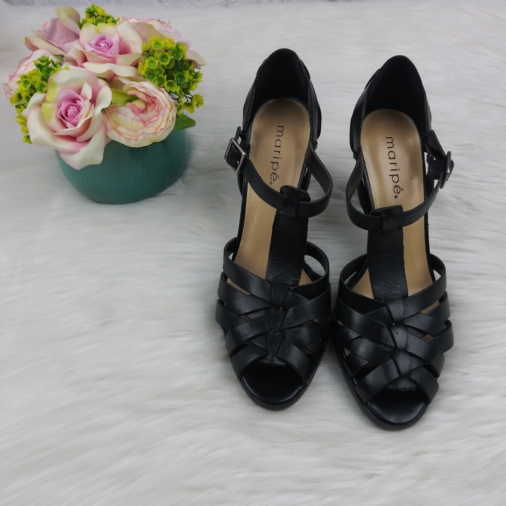 Maripe Heleed Leather sandals